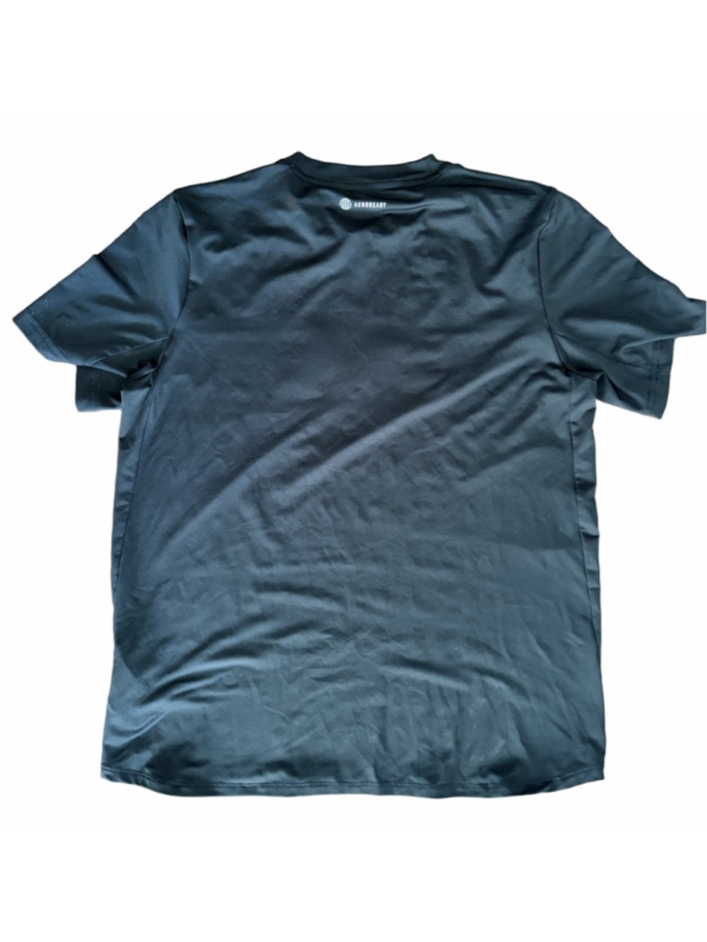 Boys Adidas Short Sleeve Tee Black Blue XL - Picture 2 of 3